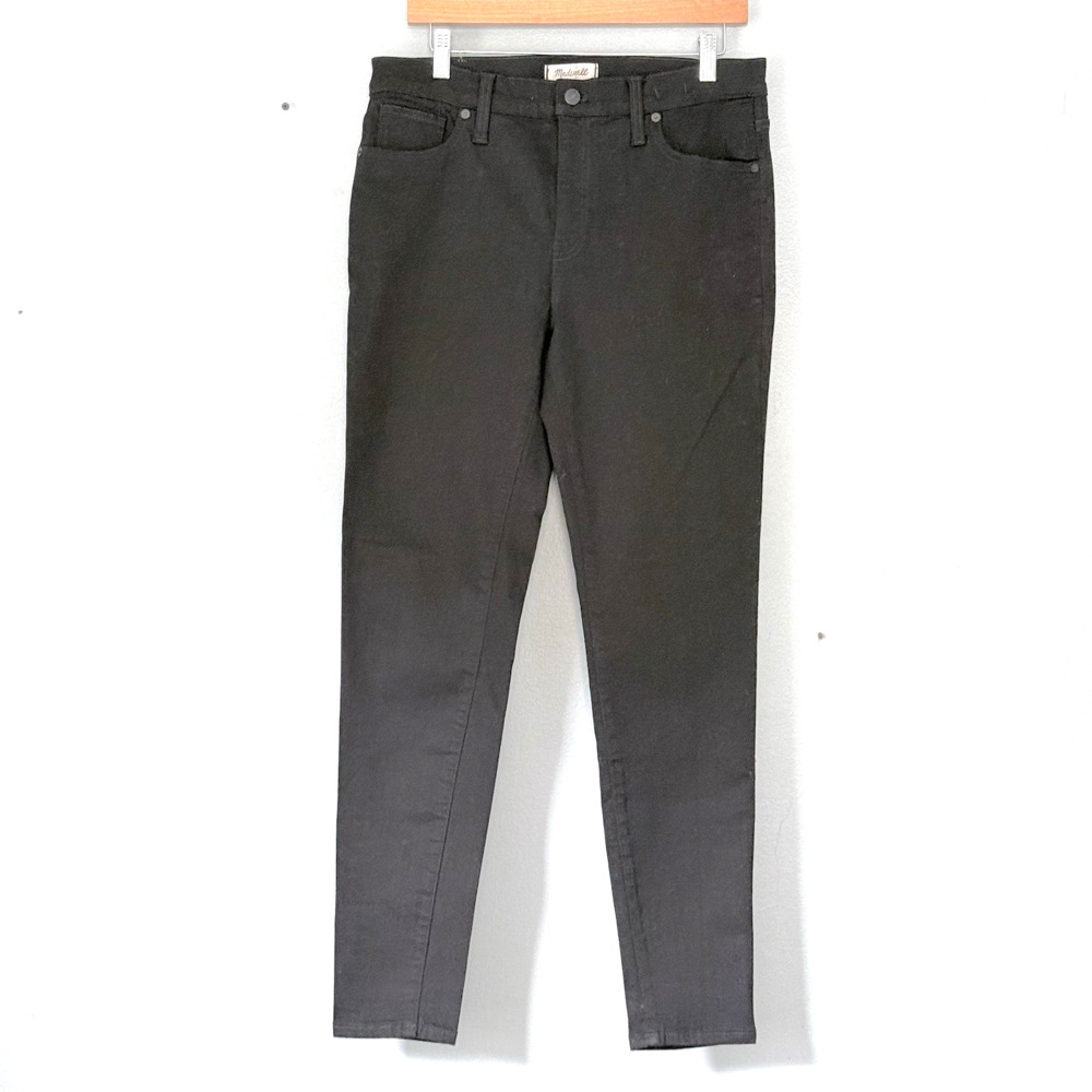 Madewell Black Jeans Women Size 32 Tall 9" High Riser Skinny Classic Minimalist